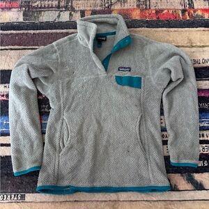 Patagonia Women's Gray Fleece 1/4 pullover small